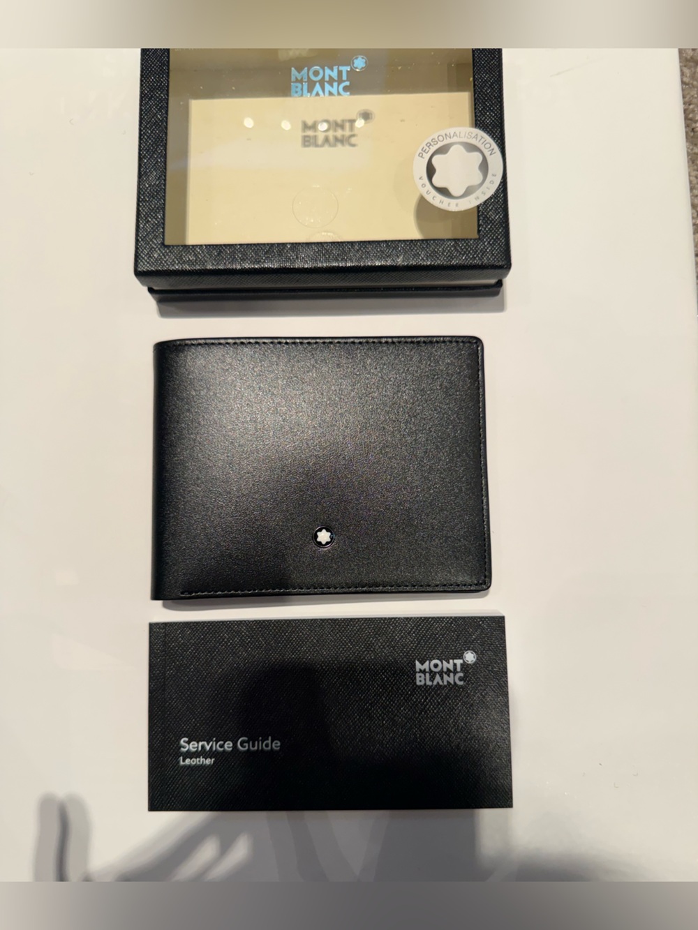 BNIB Montblanc Meisterstück Black Leather 6cc Bi-Fold Wallet - Picture 6 of 13